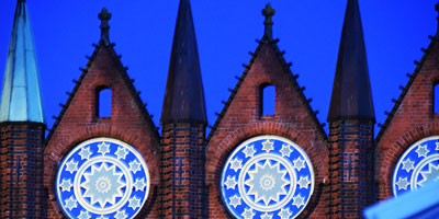 Schaufassade vom Rathaus