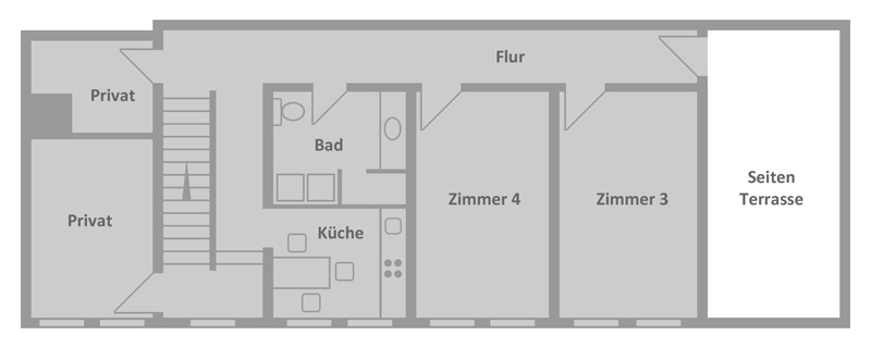 Grundriss obere Etage
